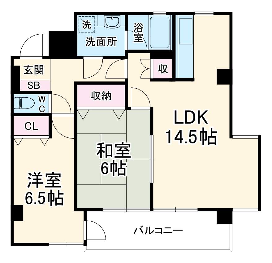 エスポワール青葉台B棟の間取り