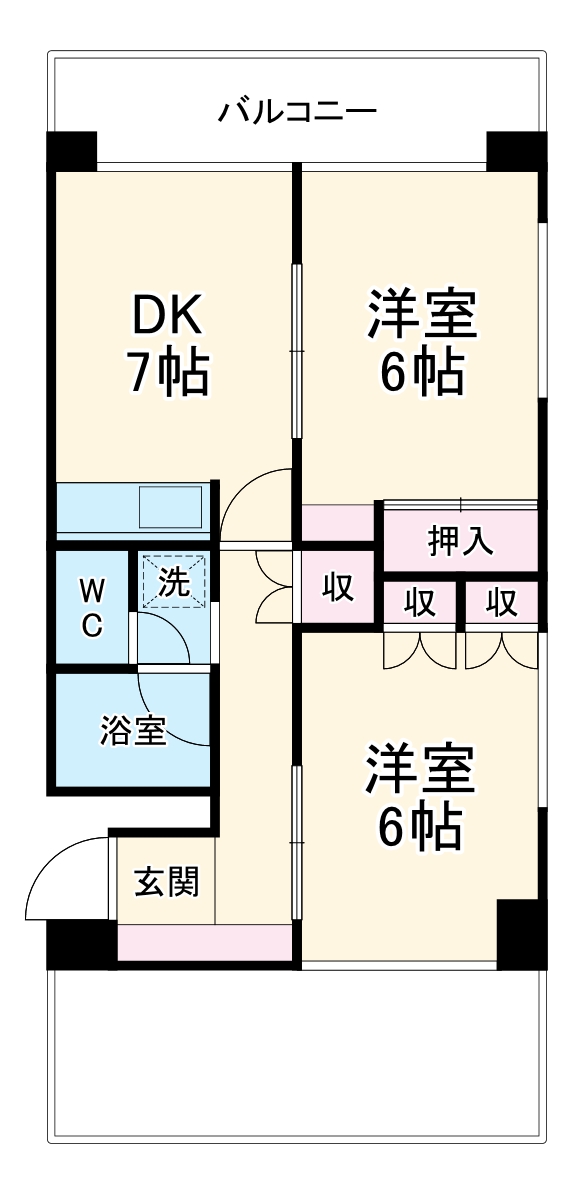 メゾン南桜塚の間取り