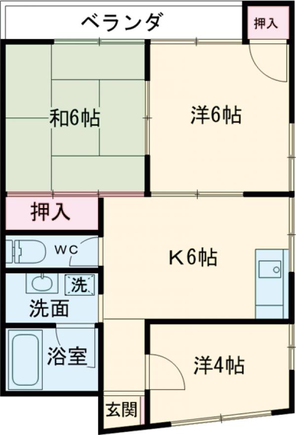 春日マンションの間取り