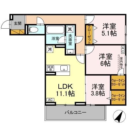 グランディール柏の葉の間取り