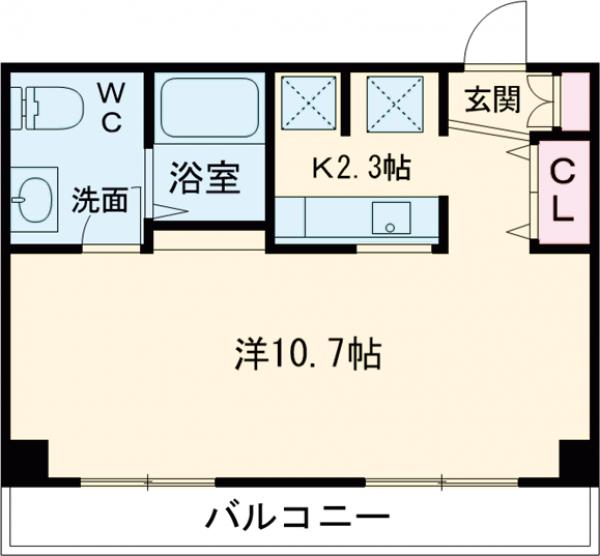 カルム福岡東の間取り