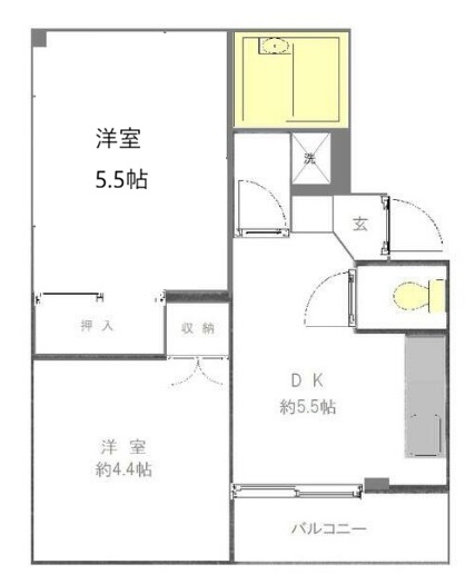コーポ岩谷の間取り