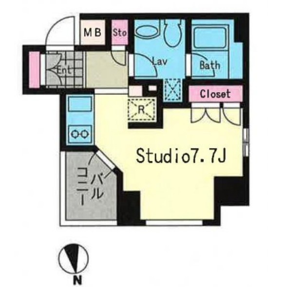 プライムアーバン恵比寿Ⅱの間取り