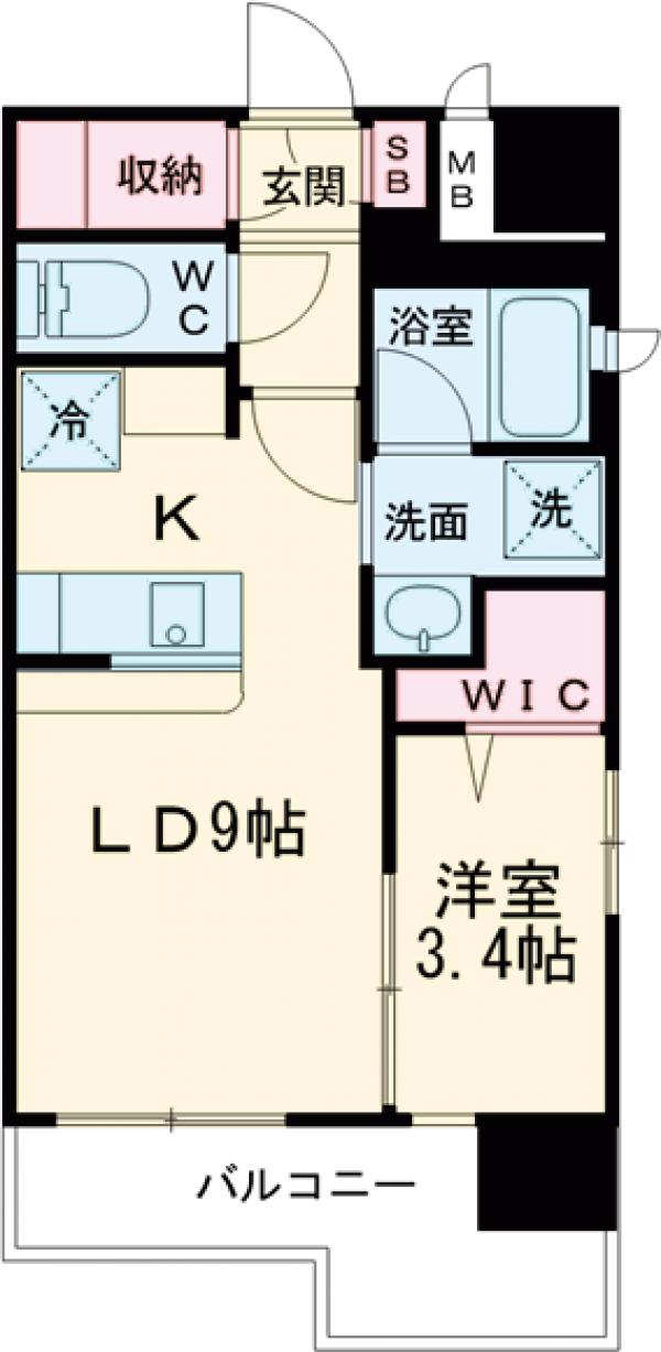 ネストピア県庁口駅前の間取り