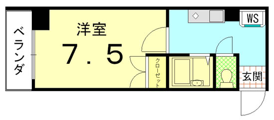 レジデンス西陣の間取り