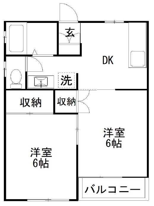 グリーンコーポ伊藤Aの間取り