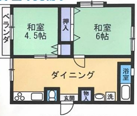 ヴィラ千城台の間取り