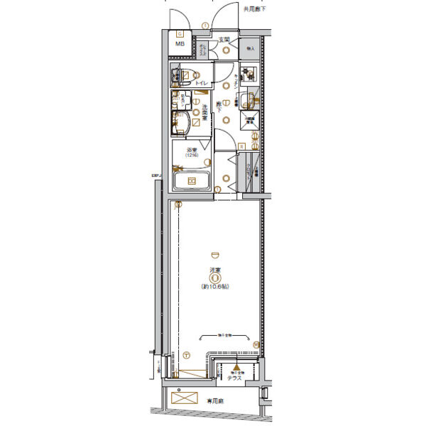 CREST TAPP太閤通の間取り