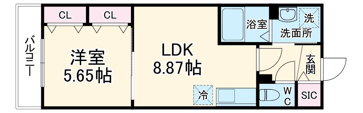 アセンディア成田の間取り