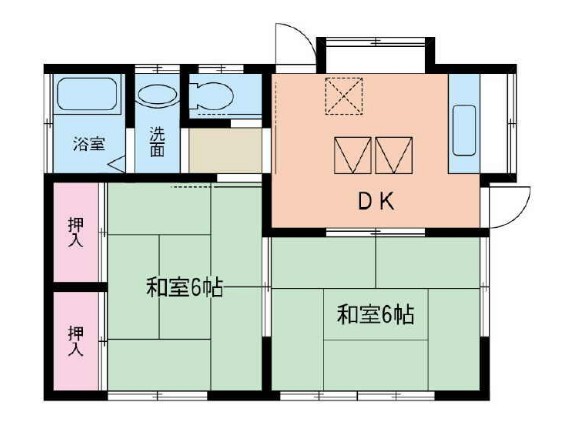 相原井上貸家Bの間取り