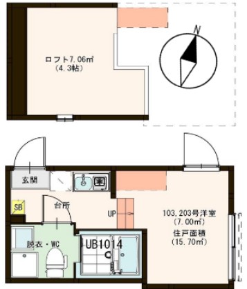 Luana東十条の間取り