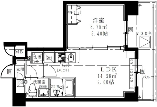 GENOVIA西川口Ⅴの間取り
