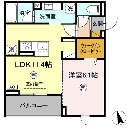 D-Invest東原Aの間取り