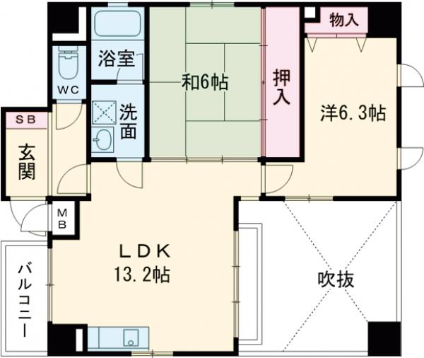 オーキッド山下の間取り