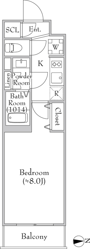 MEJIRORESIDENCEの間取り
