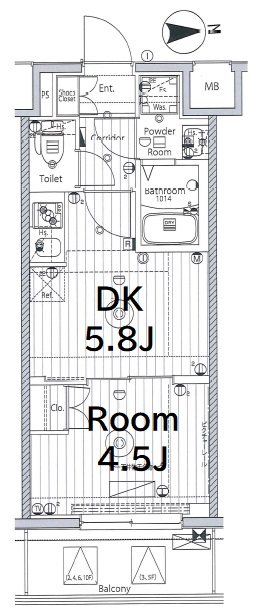 メイクス西新井大師の間取り