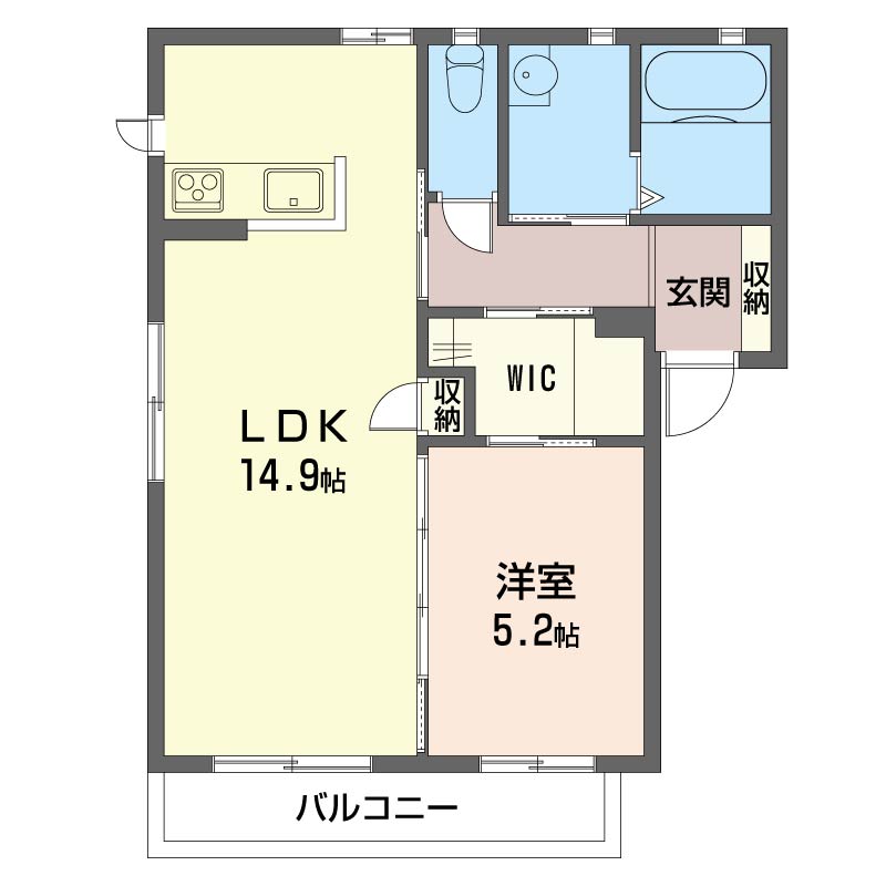 レジデンス クロルセ Bの間取り