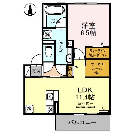 アリビオ B棟の間取り