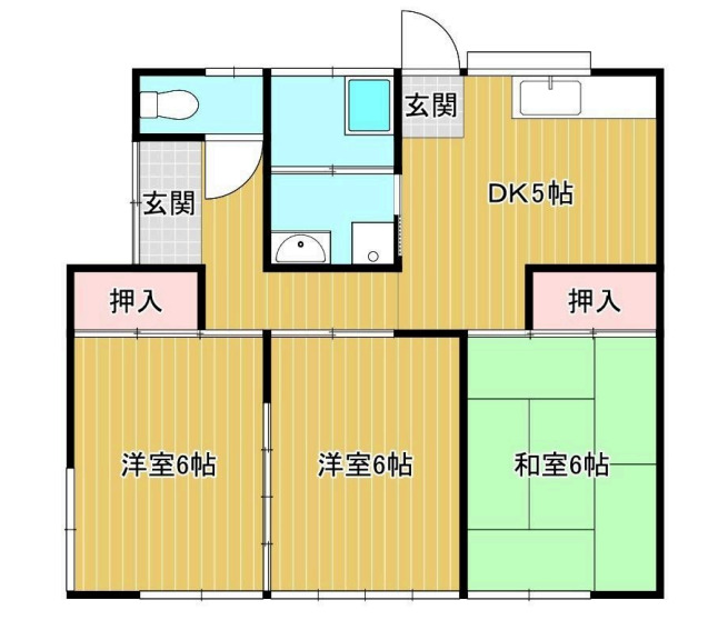 中野様貸家Ⅰの間取り