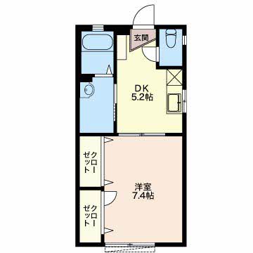 メノマーレ Aの間取り