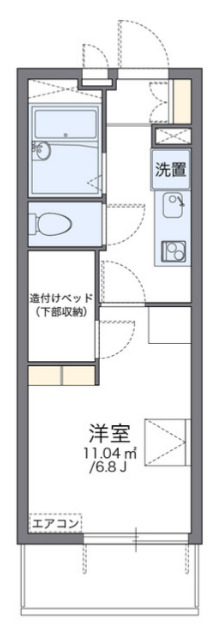 レオパレスmahaloの間取り