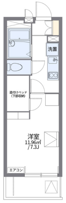 レオパレスCHIE森崎Ⅰの間取り