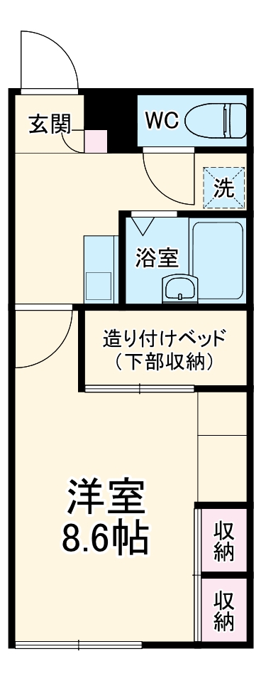レオパレス白山高木の間取り