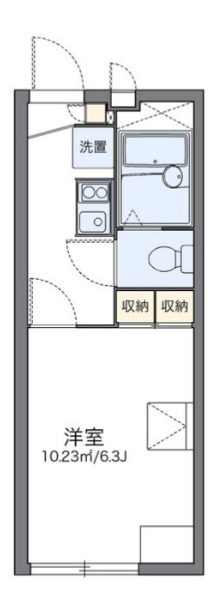 レオパレスぬまたの間取り