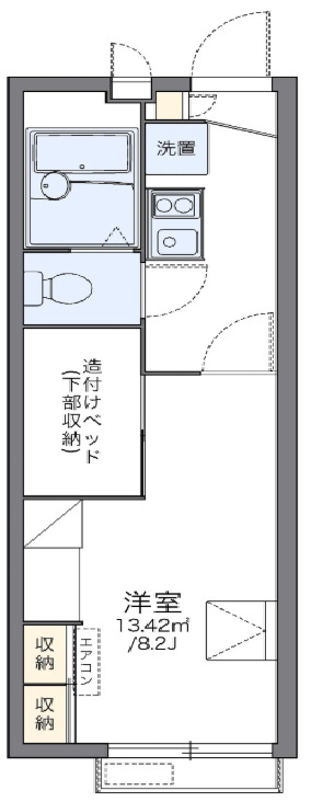 レオパレスドマーニ サルーテの間取り