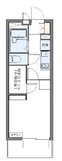 レオパレス陽だまりの間取り