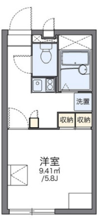 レオパレスハーモニーの間取り