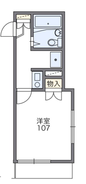 レオパレスハーモニーハイツ鶴見の間取り
