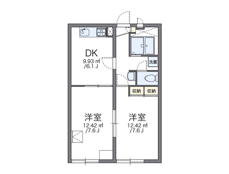レオパレスエタップの間取り