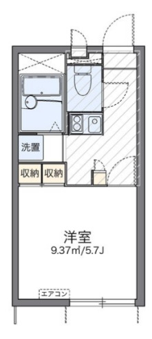 レオパレスT KブランドールⅢの間取り