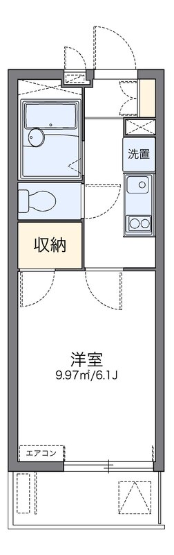 レオパレスASABAⅡの間取り
