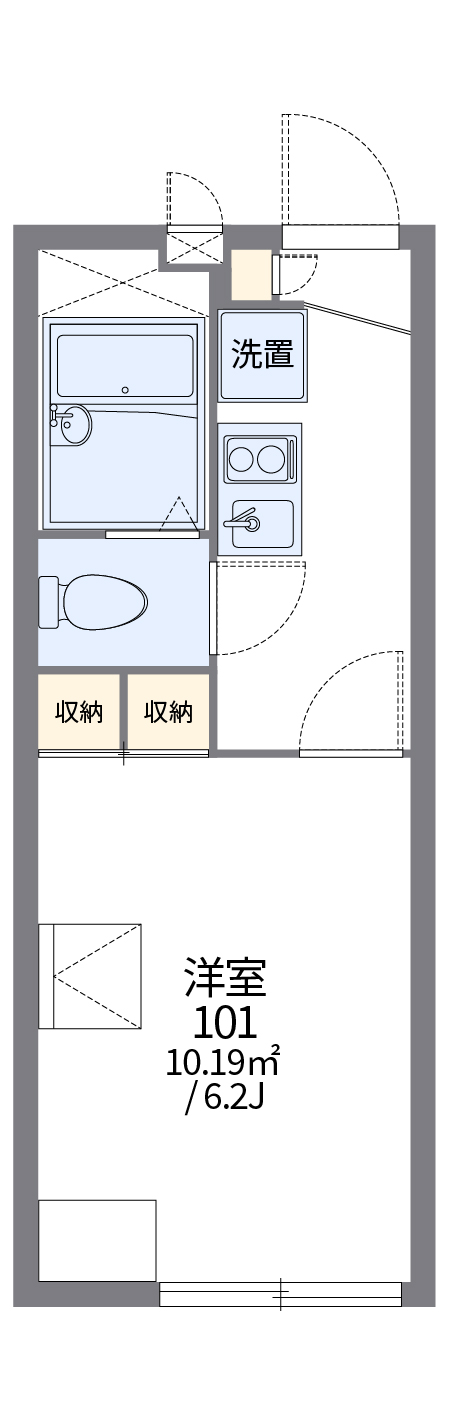 レオパレスミタケの間取り
