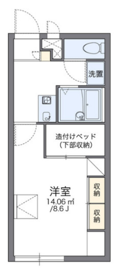 レオパレスいちごCの間取り