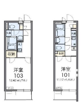 クレイノみやびの間取り