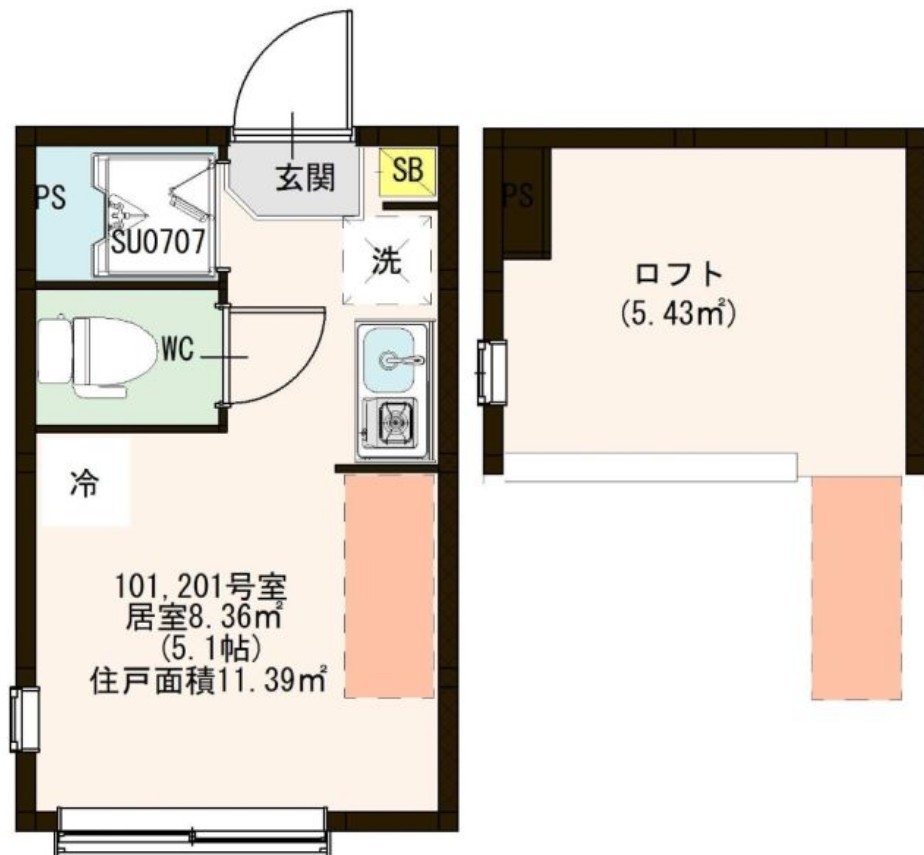 Le Serene Nishi Ogikuboの間取り