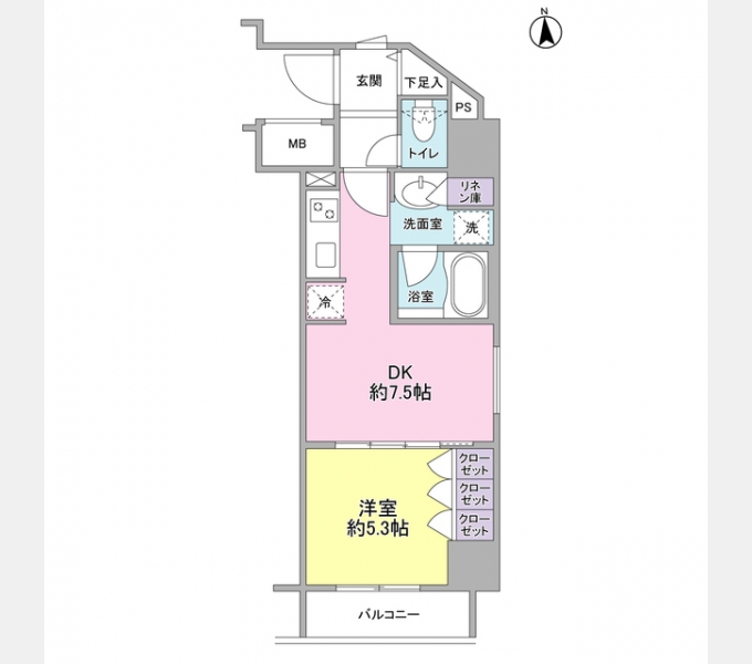 コンフォリア新宿御苑Ⅱの間取り