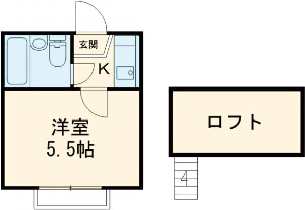 コーポ巣鴨 B棟の間取り