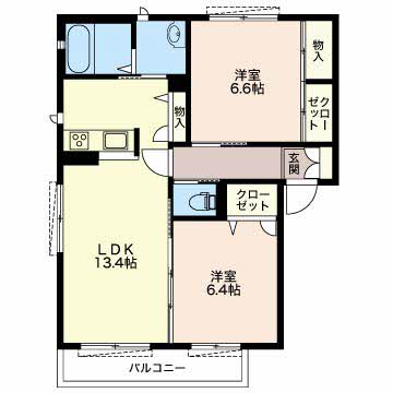 パストラルの間取り