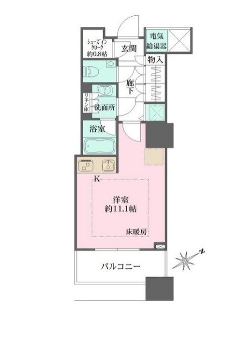ザ・パークハウス西新宿タワー６０の間取り