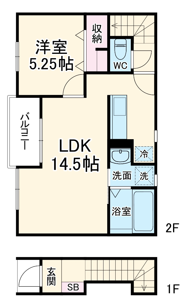 リーブルファイン西川手の間取り
