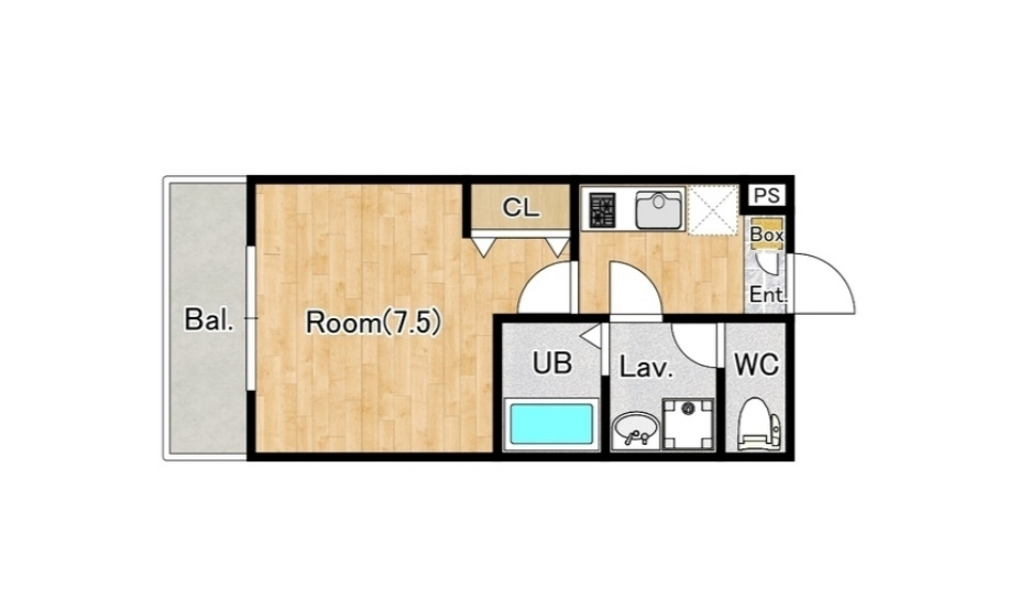 ジーメゾン入間東藤沢ルーチェの間取り