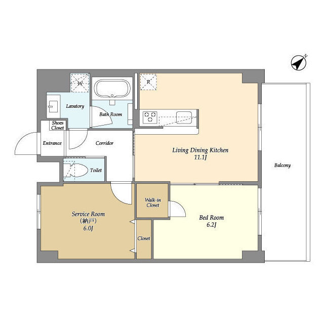 KDXレジデンス瑞江の間取り