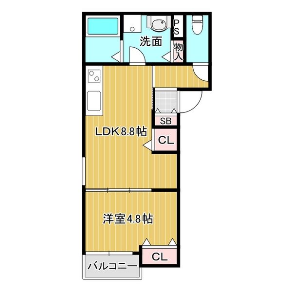 ベリッシモ蛍池の間取り