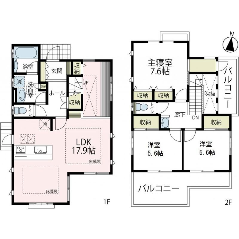 町田市野津田町貸家の間取り