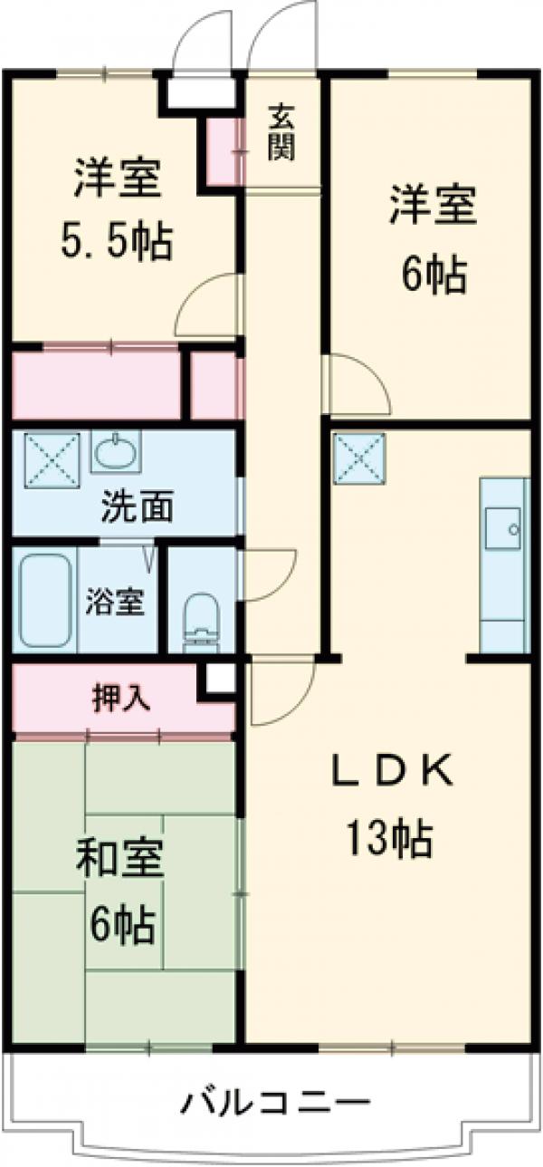 プランドール小金井の間取り