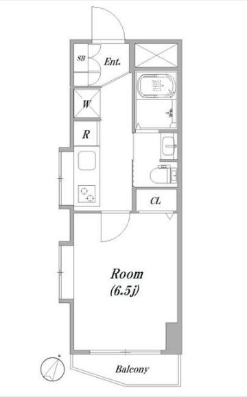 シャルム武蔵小山の間取り